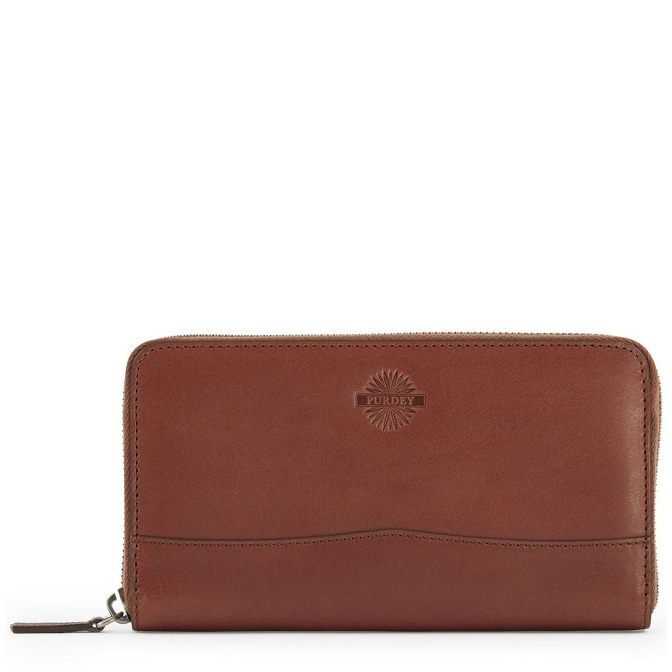 James Purdey Audley Vegetable Leather Continental Wallet Purdey Havana - The Sporting Lodge