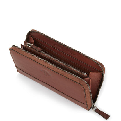 James Purdey Audley Vegetable Leather Continental Wallet Purdey Havana - The Sporting Lodge