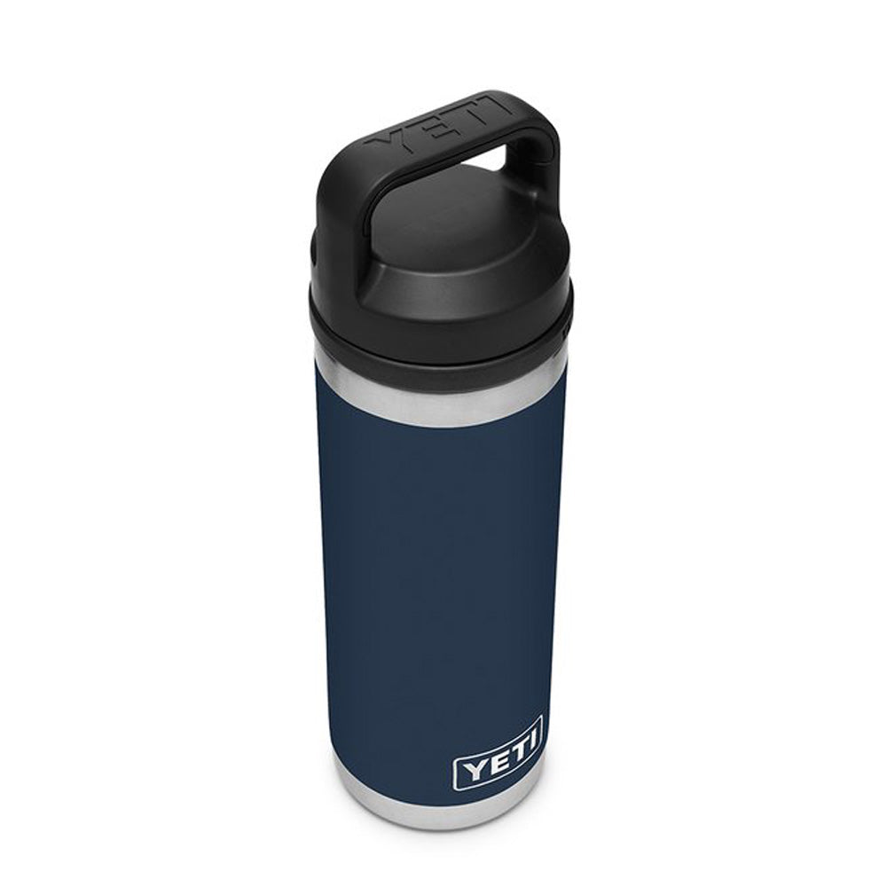 YETI Rambler 18oz Bottle Chug Navy - The Sporting Lodge