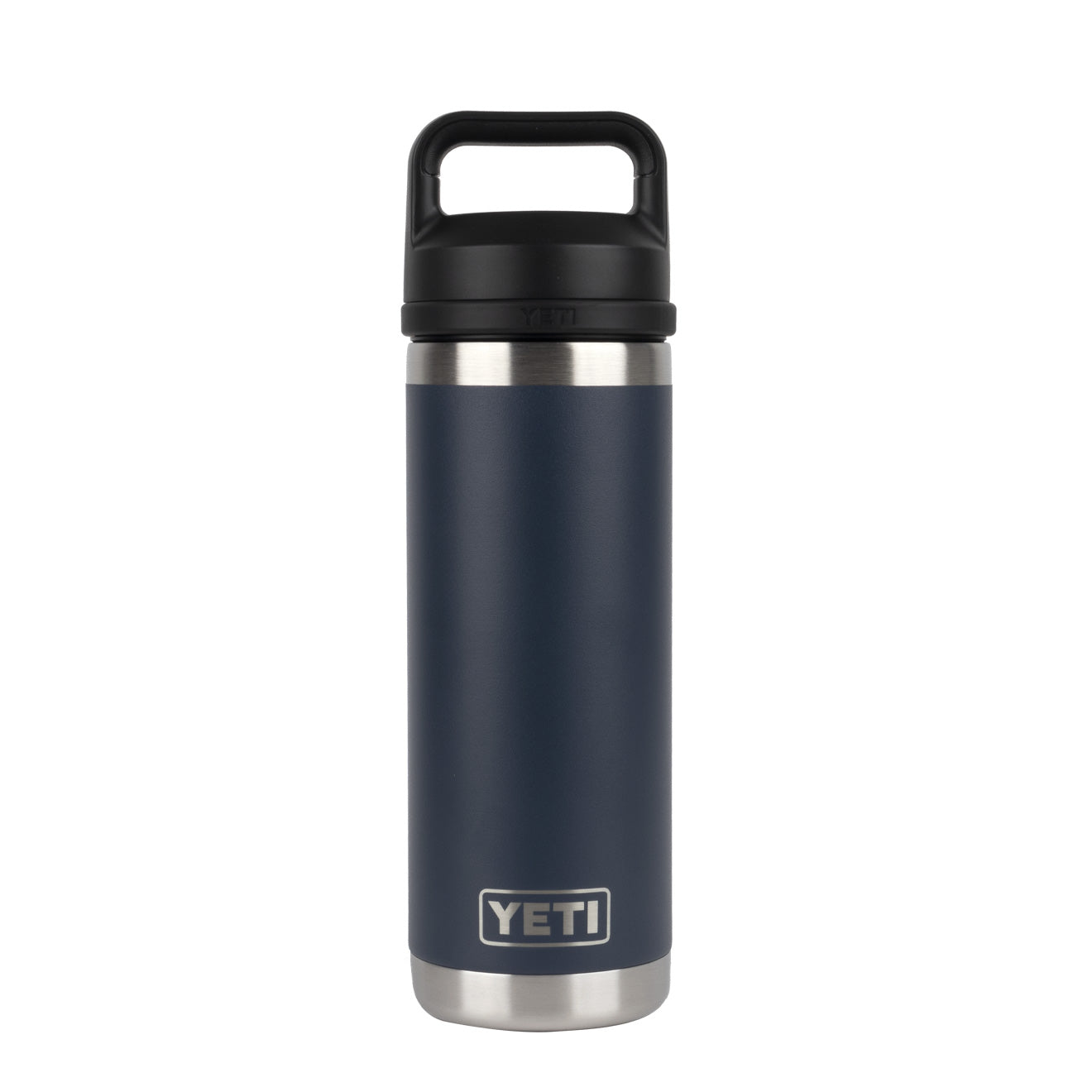 YETI Rambler 18oz Bottle Chug Navy - The Sporting Lodge