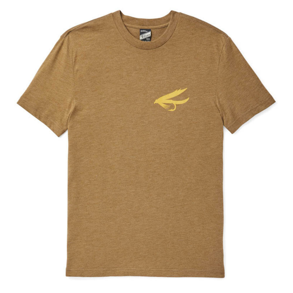 Filson Buckshot Fly Fish T-Shirt Olive / Drab Heather - The Sporting Lodge