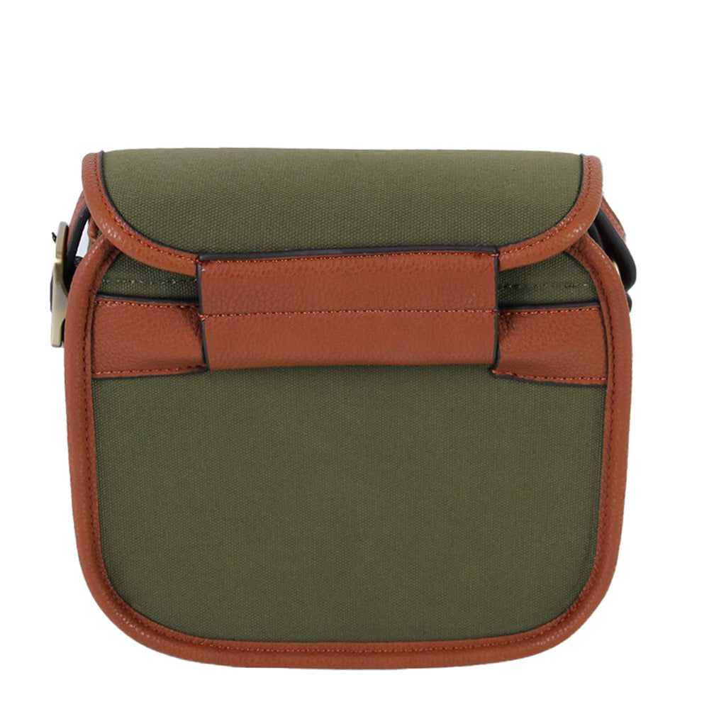 Maremmano Canvas / Leather Cartridge Bag 75 Cartridges Green / Brown - The Sporting Lodge