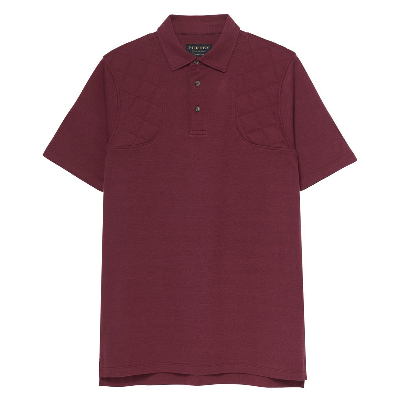 James Purdey Padded Sporting Polo Shirt Audley Red - The Sporting Lodge