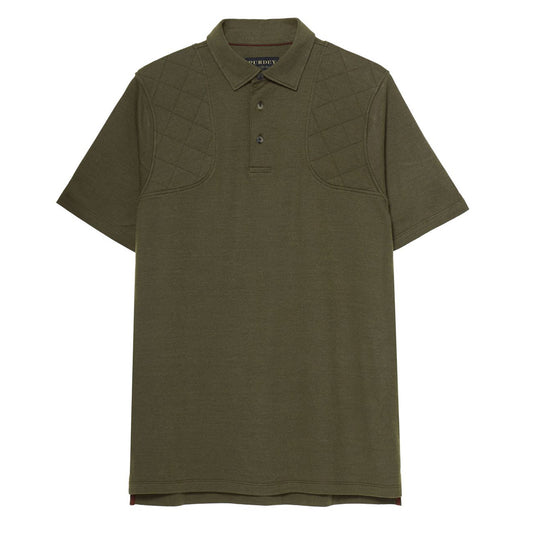 James Purdey Padded Sporting Polo Shirt Green - The Sporting Lodge