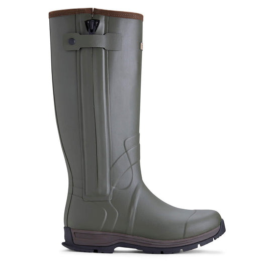 Ariat Burford Insulated Zip Rubber Boot Olive Night - The Sporting Lodge