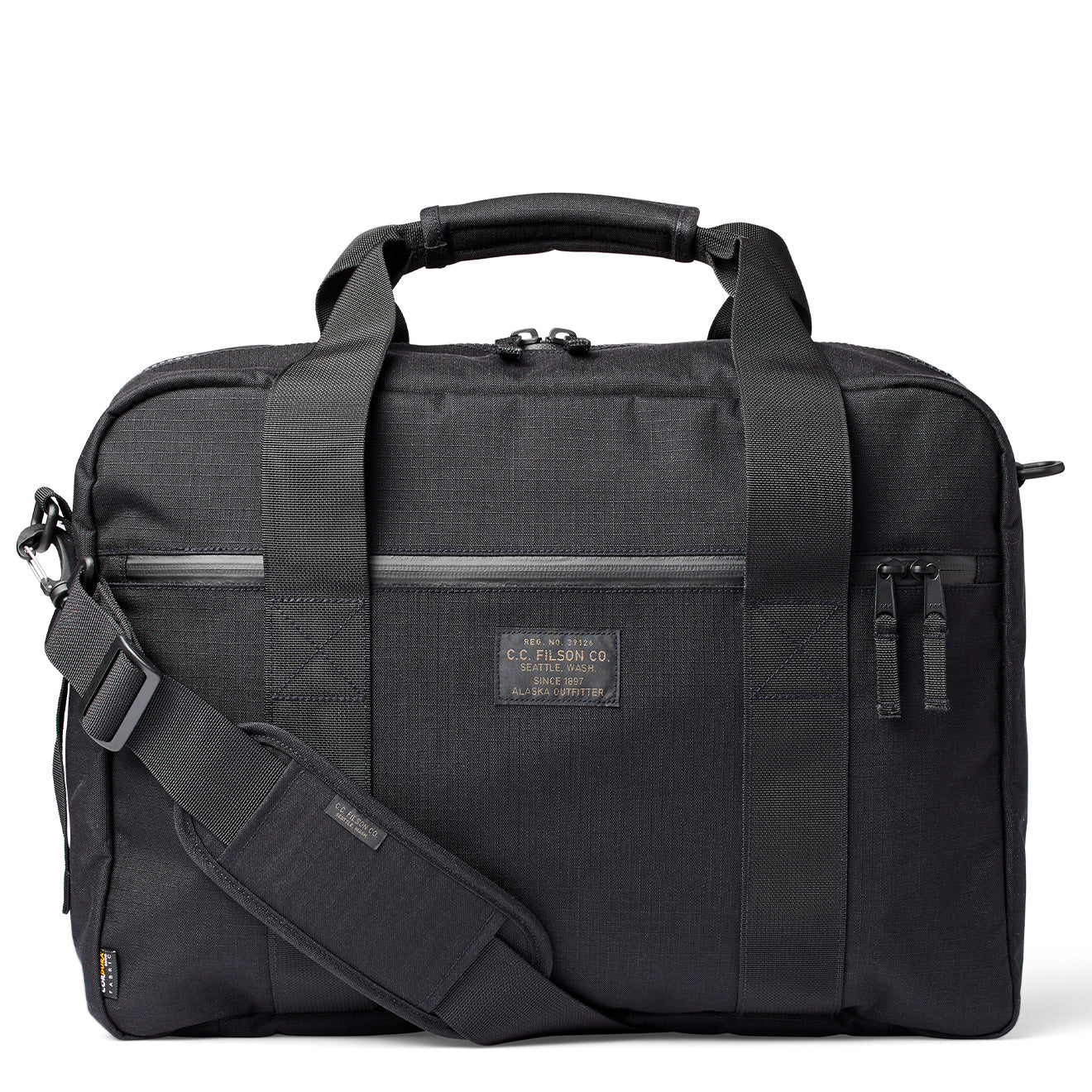 Filson Ripstop Nylon Pullman Black - The Sporting Lodge