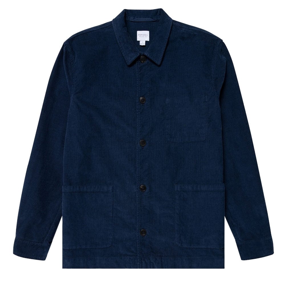 Sunspel Twin Pocket Jacket Ink Blue - The Sporting Lodge