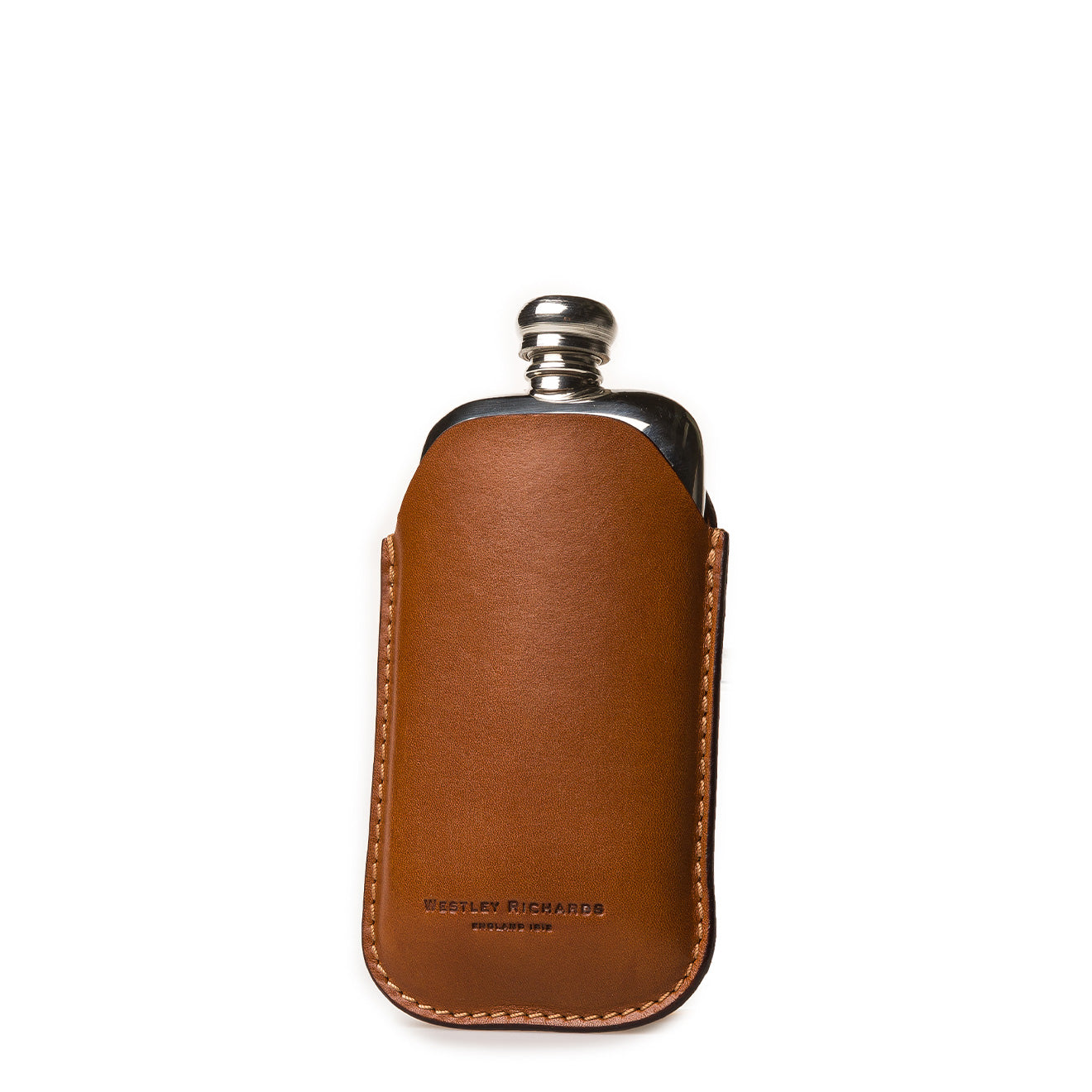 Westley Richards 2.5oz Hip Flask Mid Tan - The Sporting Lodge