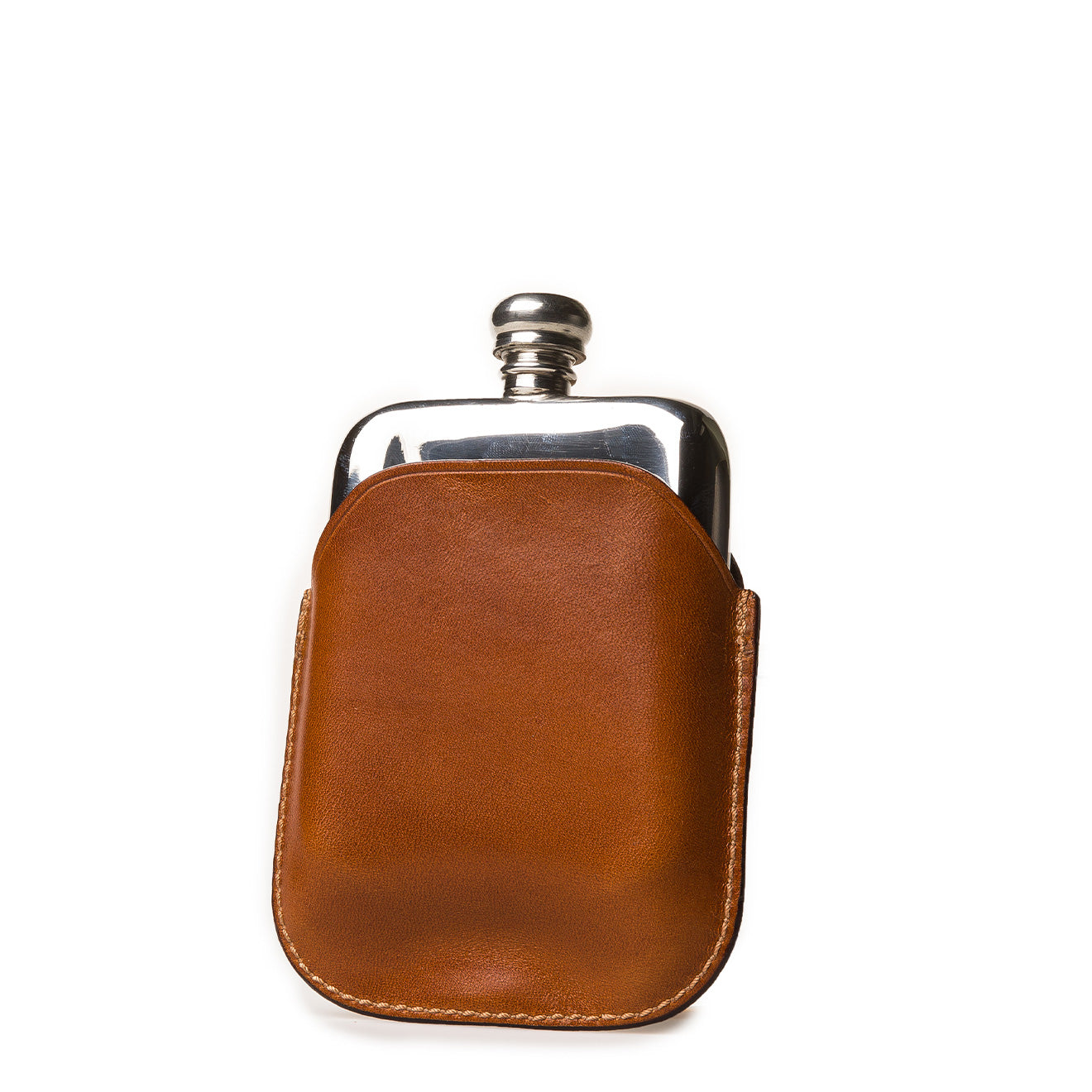 Westley Richards 4oz Hip Flask Mid Tan - The Sporting Lodge