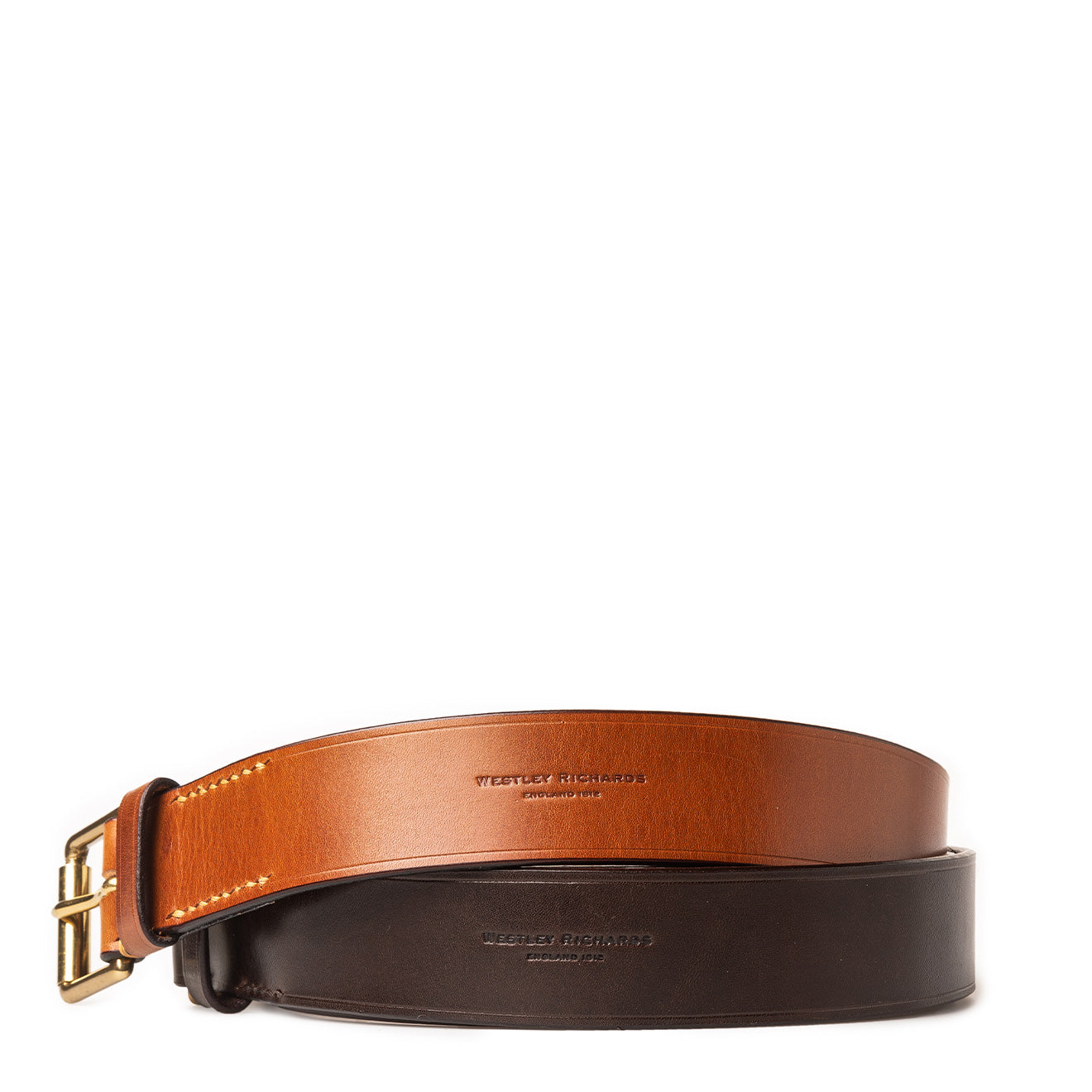 Westley Richards 1.5" Leather Belt Mid Tan - The Sporting Lodge