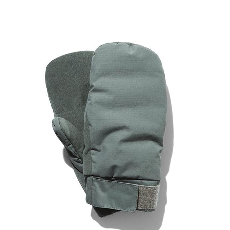 Snow Peak FR 2L Down Mittens Grey / Khaki - The Sporting Lodge