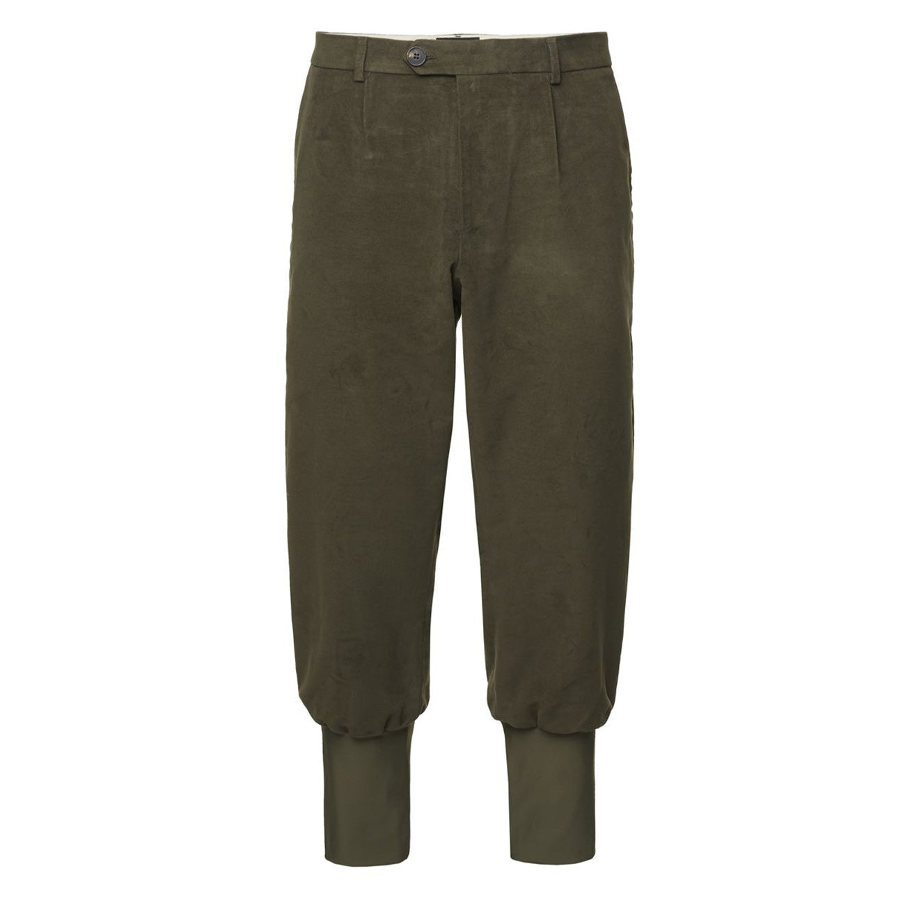 James Purdey Moleskin Breeks with Storm Cuff Lovat Green - The Sporting Lodge