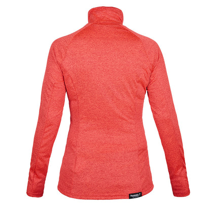 Paramo Womens Tempro Zip Neck Hot Coral Marl - The Sporting Lodge