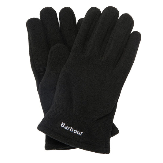 Barbour Coalford Fleece Gloves Black - The Sporting Lodge