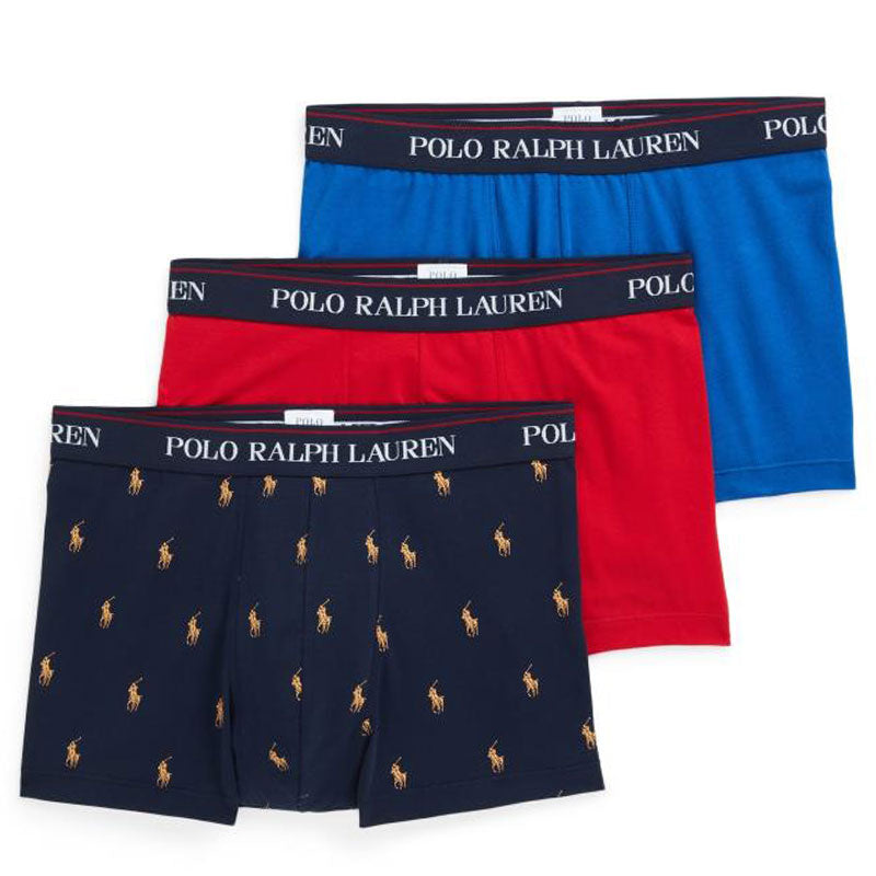 Polo Ralph Lauren Classic Trunk 3-Pack Multi Blue / Red / Navy - The Sporting Lodge