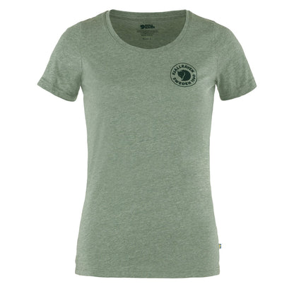 Fjallraven Womens 1960 Logo T-Shirt Patina Green / Melange - The Sporting Lodge