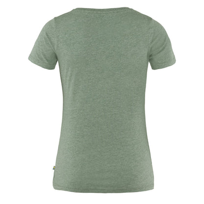 Fjallraven Womens 1960 Logo T-Shirt Patina Green / Melange - The Sporting Lodge