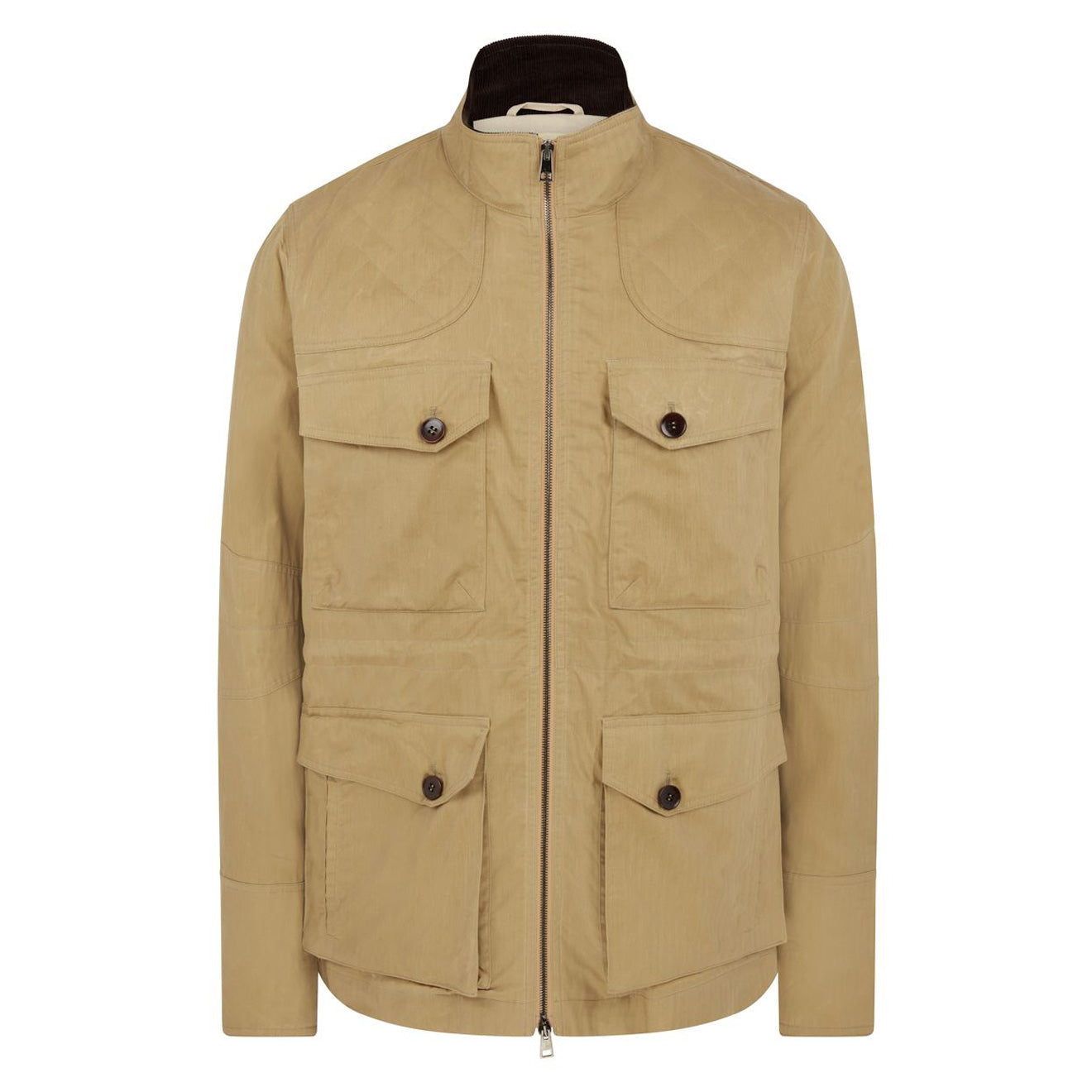 James Purdey Hanning Dry Wax Travel Jacket Beige - The Sporting Lodge