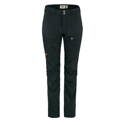 Fjallraven Womens Abisko Midsummer Trousers Short Leg Black - The Sporting Lodge