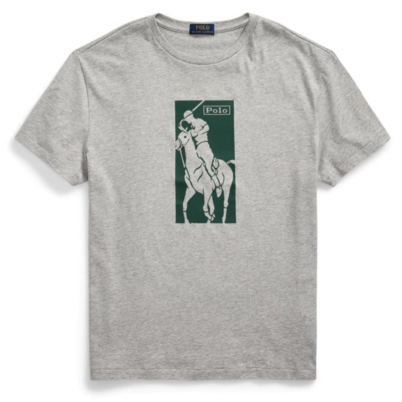 Polo Ralph Lauren Pony Print T Shirt Andover Heather