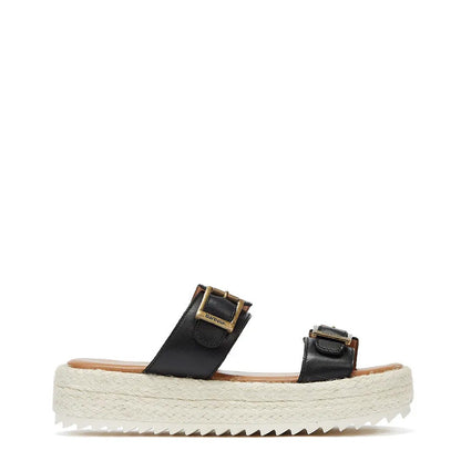 Barbour Womens Amelda Sandal Black - The Sporting Lodge