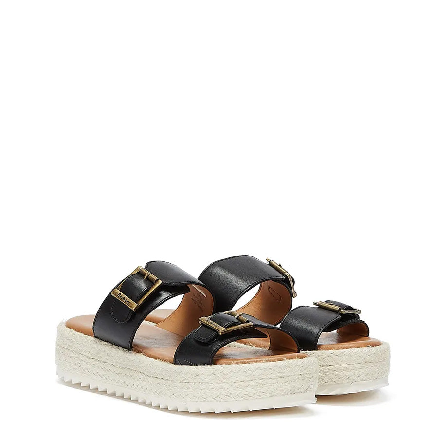 Barbour Womens Amelda Sandal Black - The Sporting Lodge