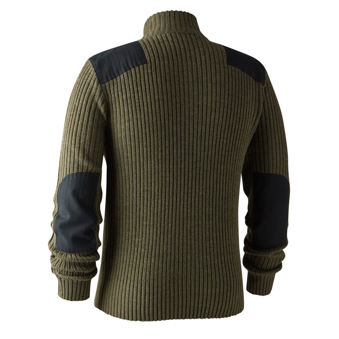 Deerhunter Rogaland Knit Zip Neck Adventure Green Melange - The Sporting Lodge