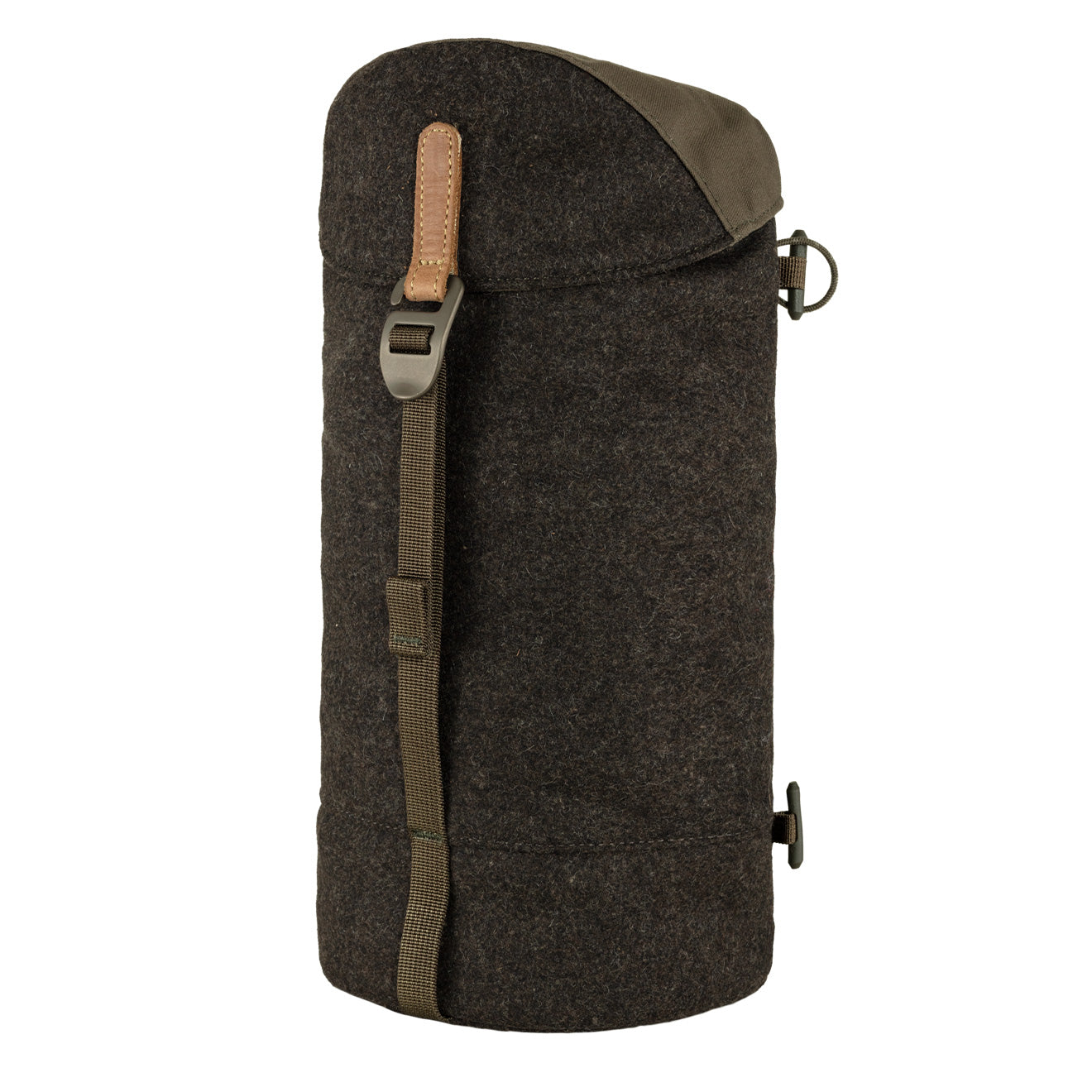 Fjallraven Varmland Wool Side Pocket Dark Olive / Brown - The Sporting Lodge