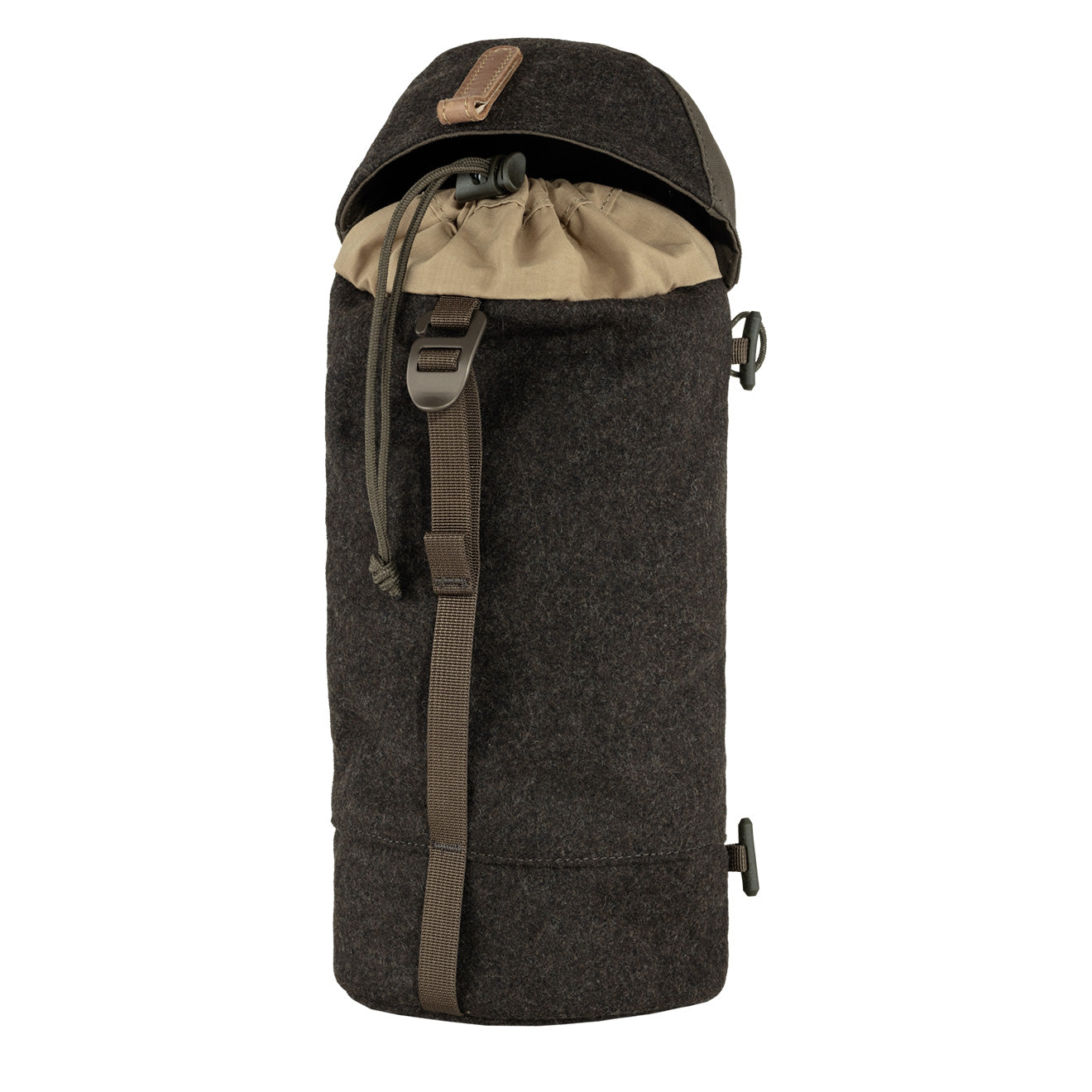 Fjallraven Varmland Wool Side Pocket Dark Olive / Brown - The Sporting Lodge