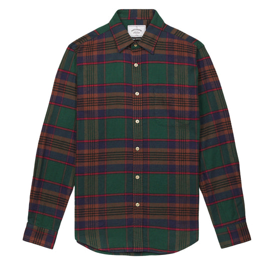 Portuguese Flannel Otton Shirt Green / Red / Blue / Orange - The Sporting Lodge