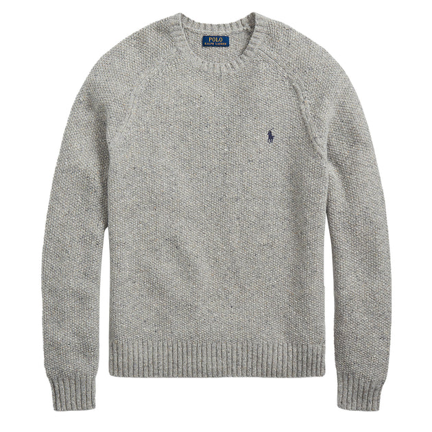 Polo Ralph Lauren Saddle Pullover Grey Donegal