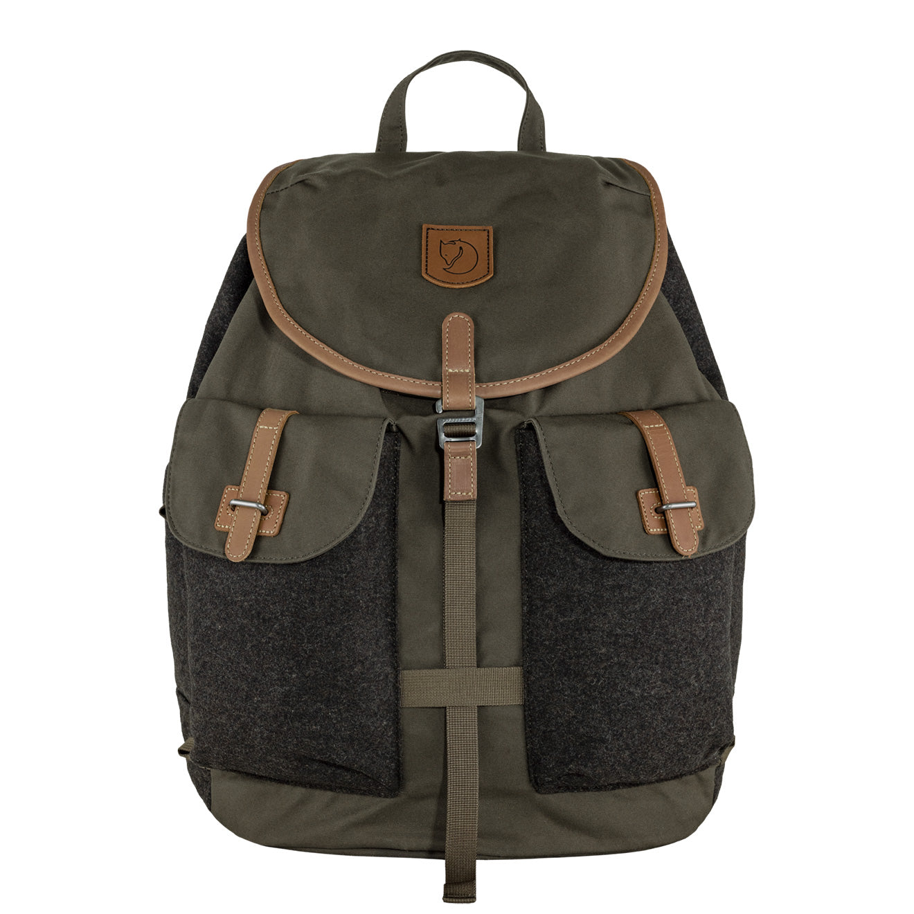 Fjallraven Varmland Rucksack Dark Olive / Brown - The Sporting Lodge