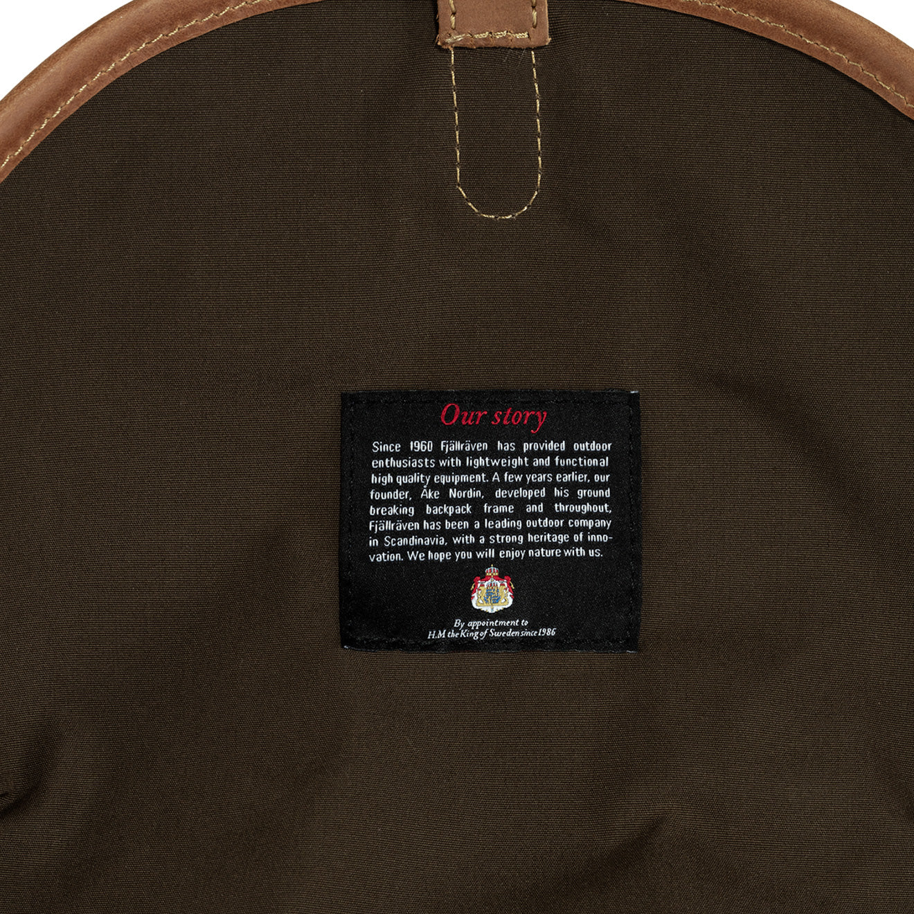 Fjallraven Varmland Rucksack Dark Olive / Brown - The Sporting Lodge