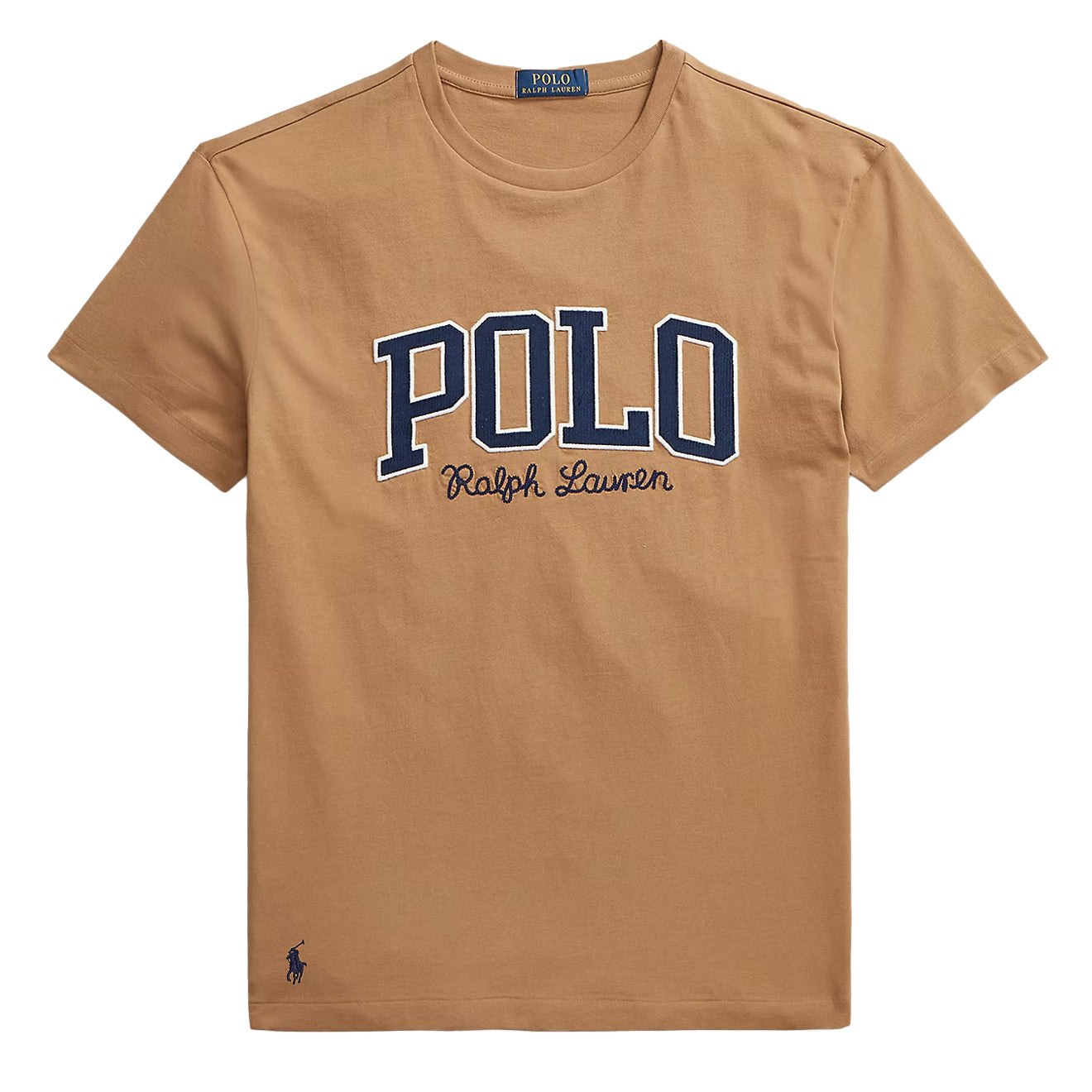 Khaki ralph lauren t shirt hotsell