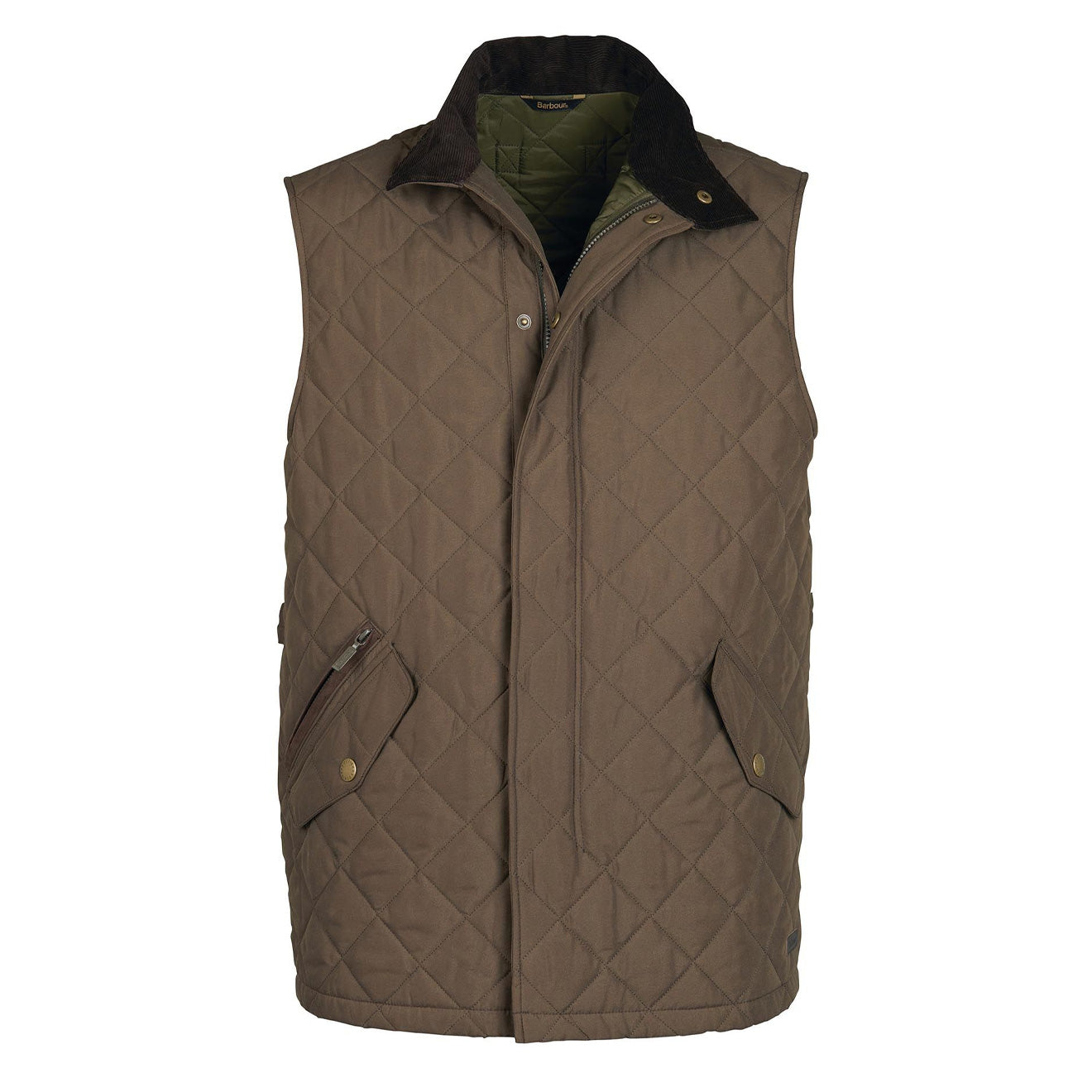 Barbour Shoveler Gilet Dark Olive - The Sporting Lodge