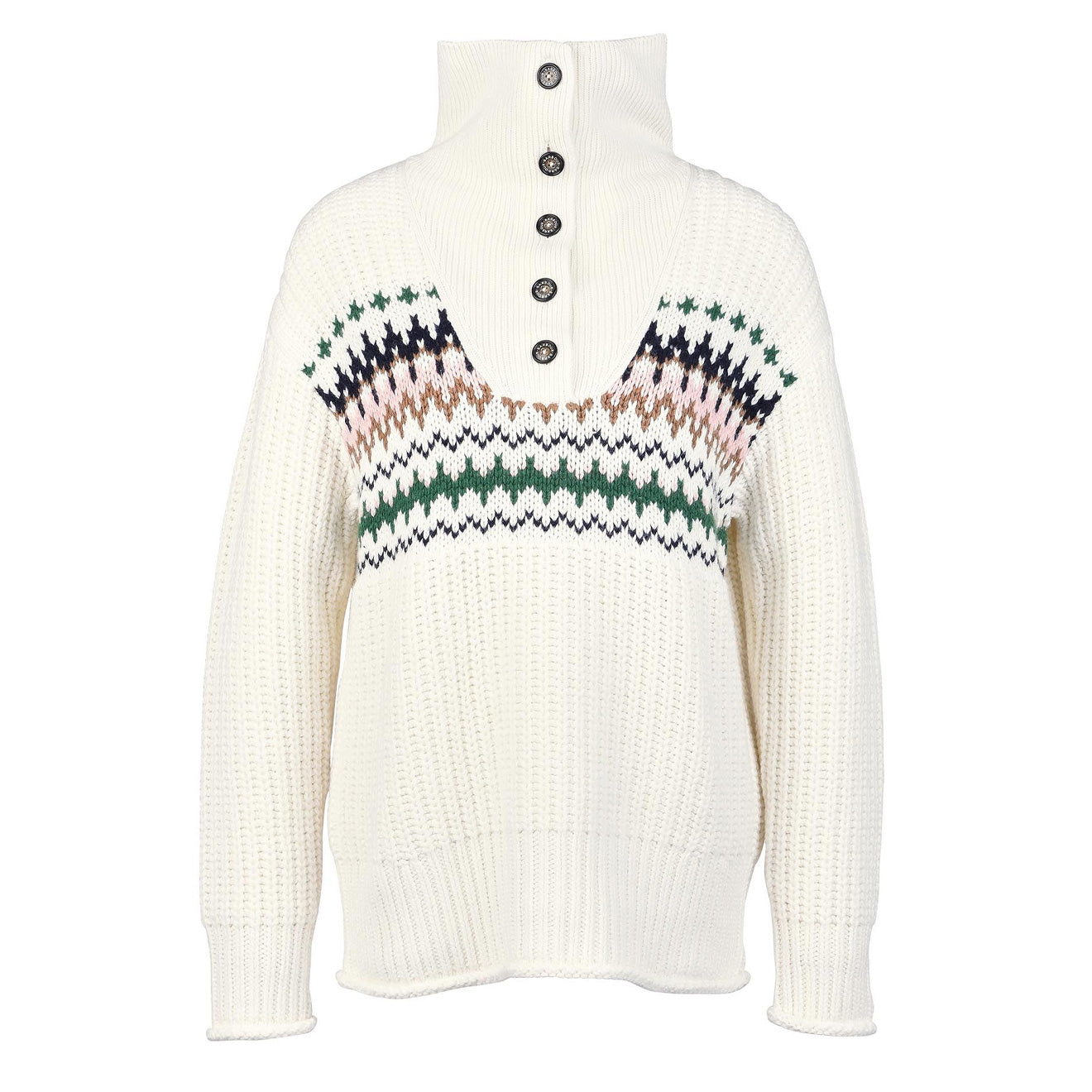 Barbour Womens Greenwell Knit Cream - The Sporting Lodge