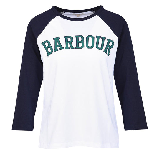 Barbour Northumberland T-Shirt White - The Sporting Lodge