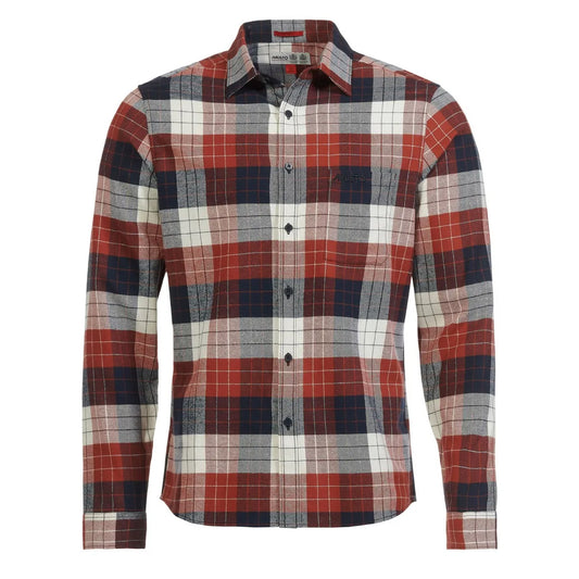 Musto Marina Plaid Long Sleeve Shirt Burnt Henna - The Sporting Lodge