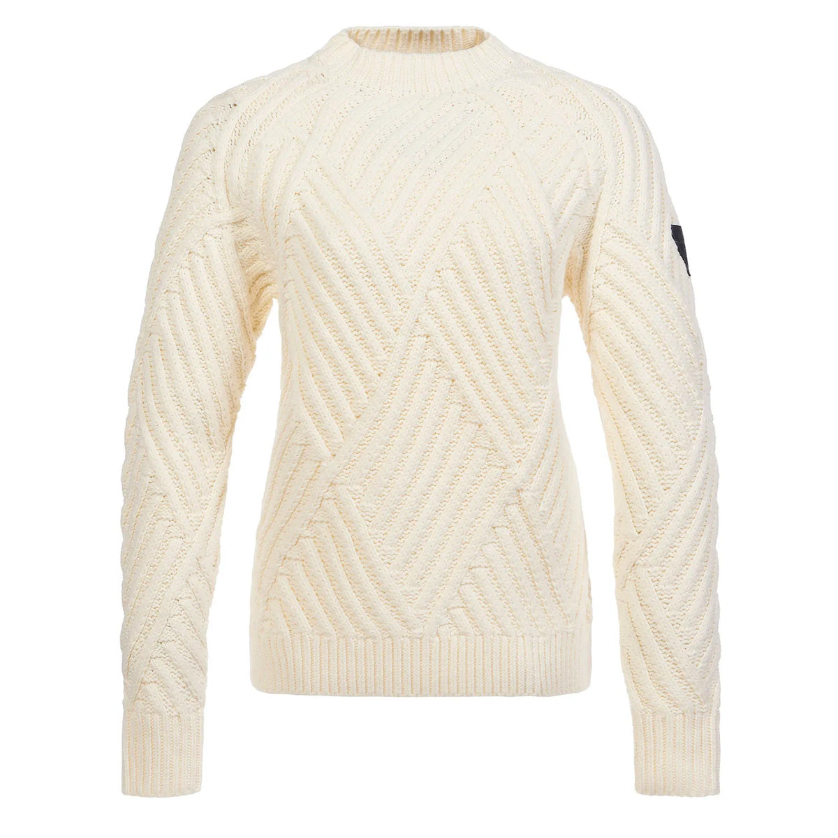 Musto Womens Marina Raised Crew Neck Knit Antique Sail White - The Sporting Lodge