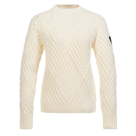 Musto Womens Marina Raised Crew Neck Knit Antique Sail White - The Sporting Lodge