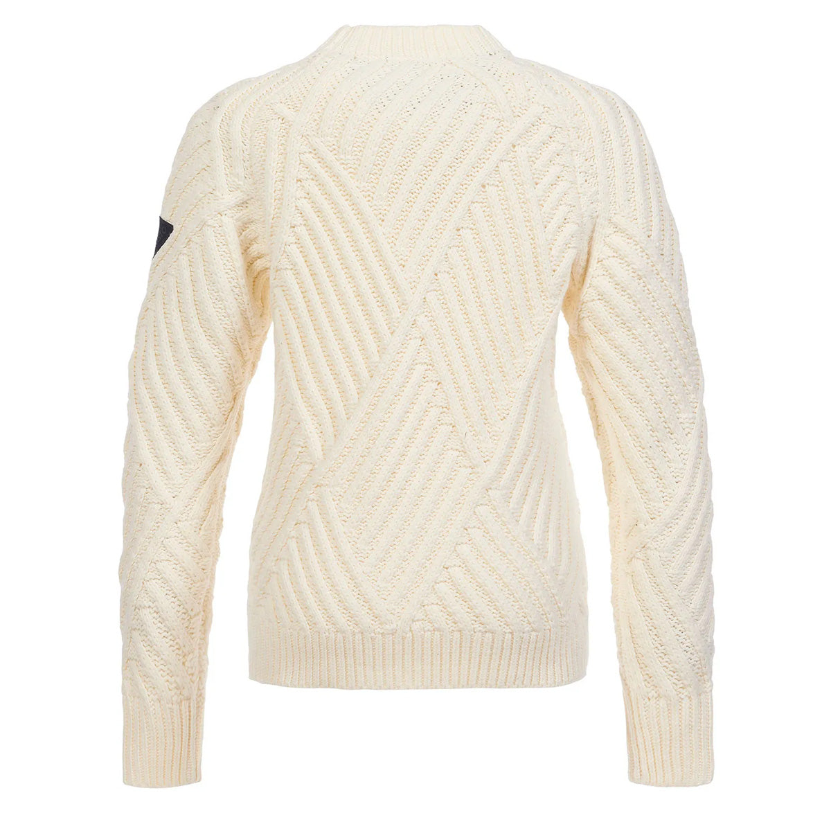 Musto Womens Marina Raised Crew Neck Knit Antique Sail White - The Sporting Lodge