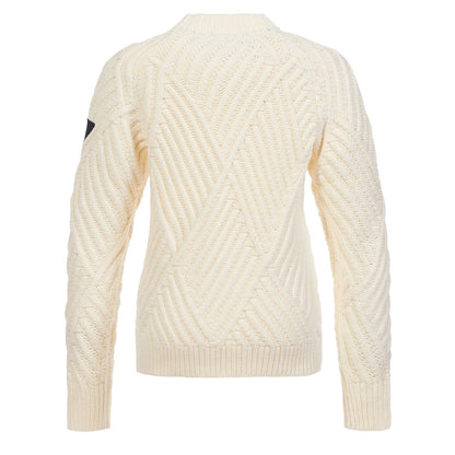 Musto Womens Marina Raised Crew Neck Knit Antique Sail White - The Sporting Lodge