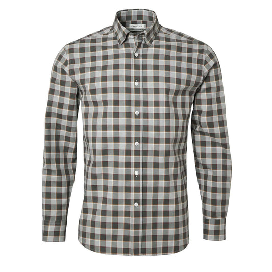 Chevalier Belmont Regular Fit Shirt Grey Melange Checked - The Sporting Lodge