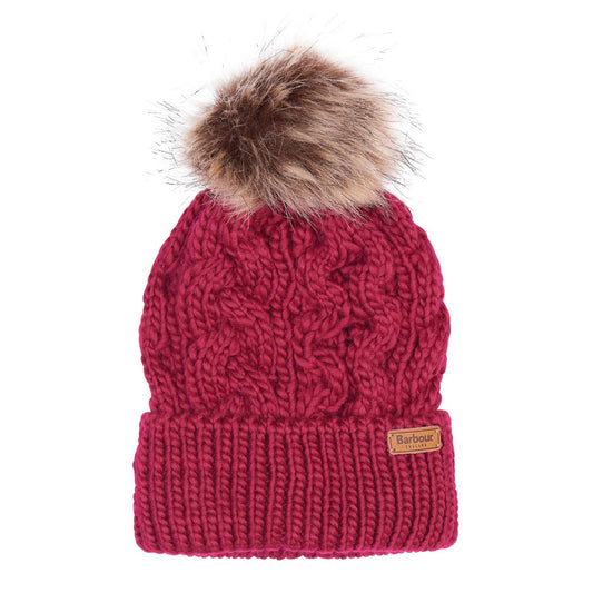 Barbour Penshaw Beanie Maiden Pink - The Sporting Lodge