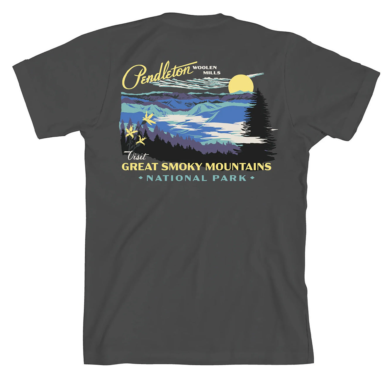 Pendleton Great Smokey Mountains Graphic Tee Grey / Yellow - The Sporting Lodge