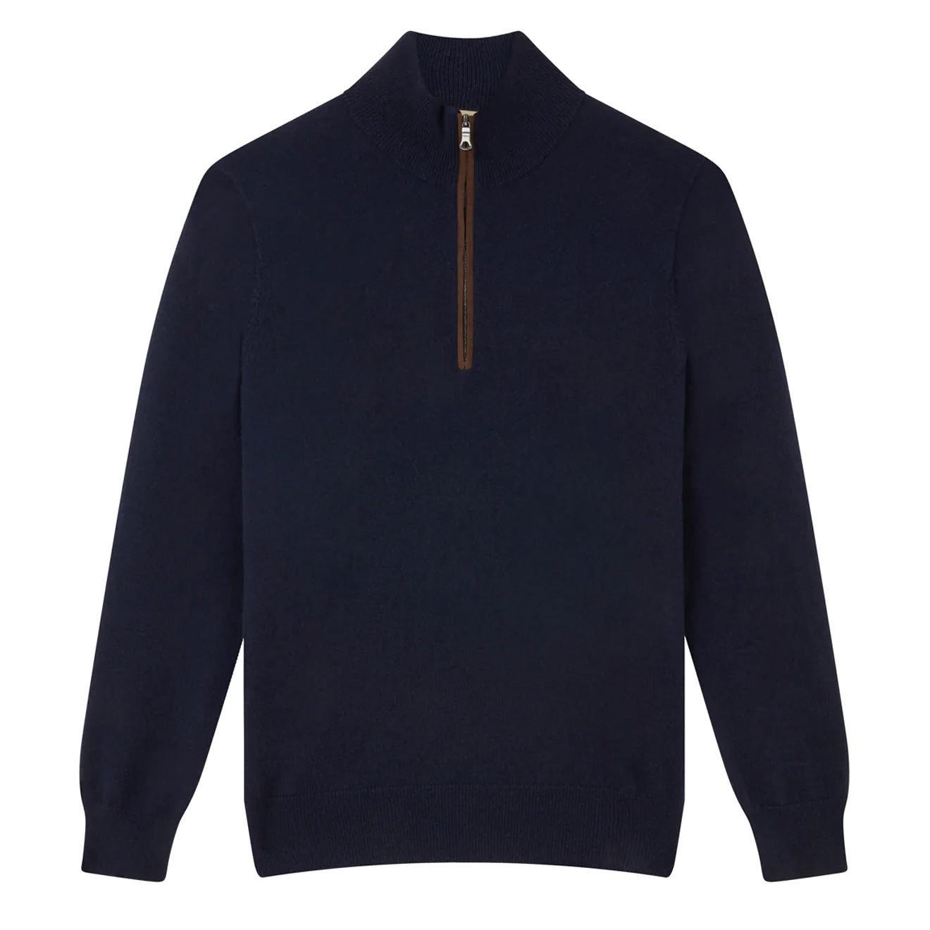 James Purdey 1/4 Zip Fine Knit Navy - The Sporting Lodge