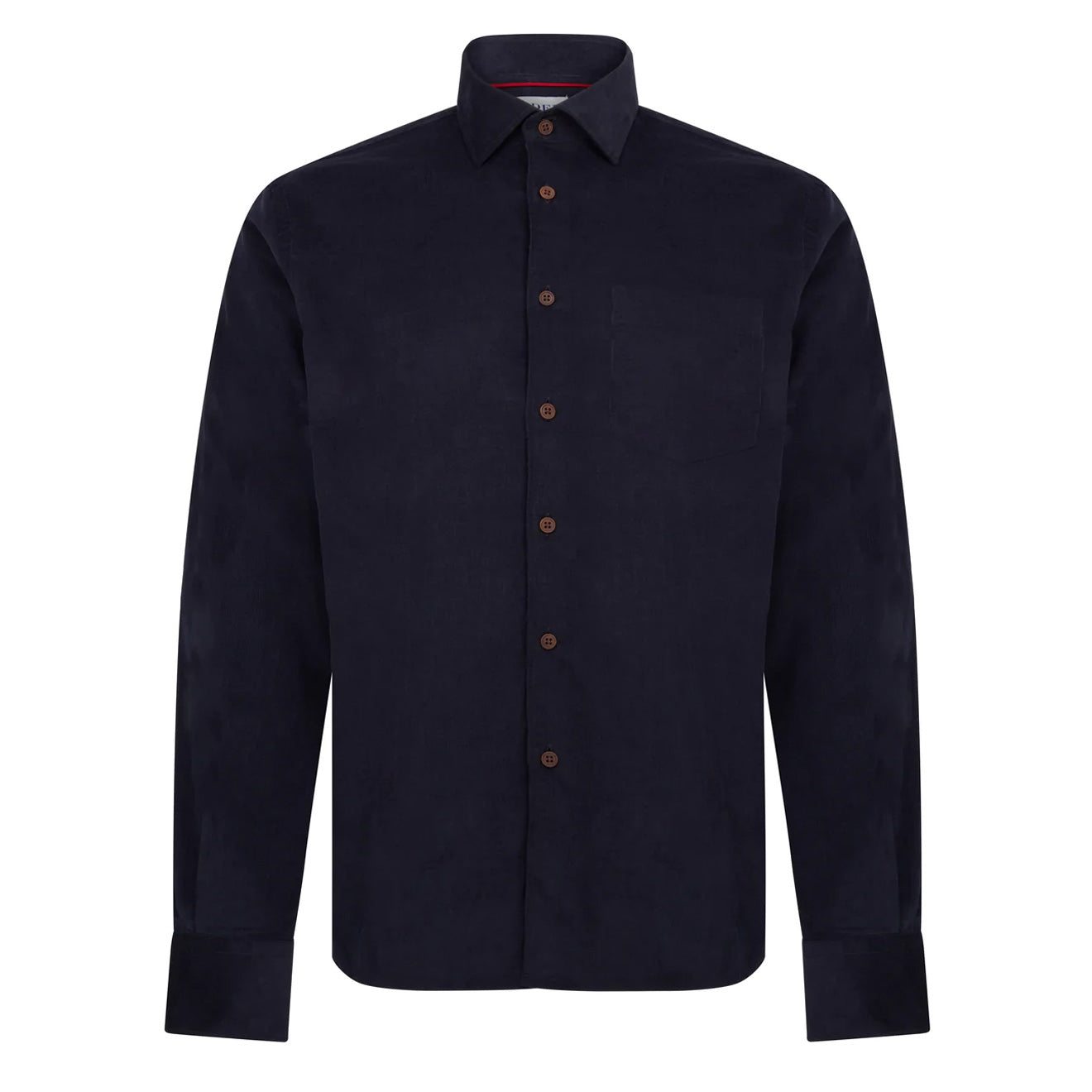 James Purdey Mount Fit Needle Cord Shirt Navy - The Sporting Lodge