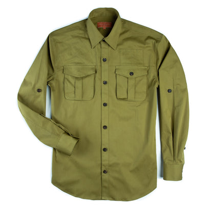 Westley Richards Campaign Shirt Khaki Green - The Sporting Lodge