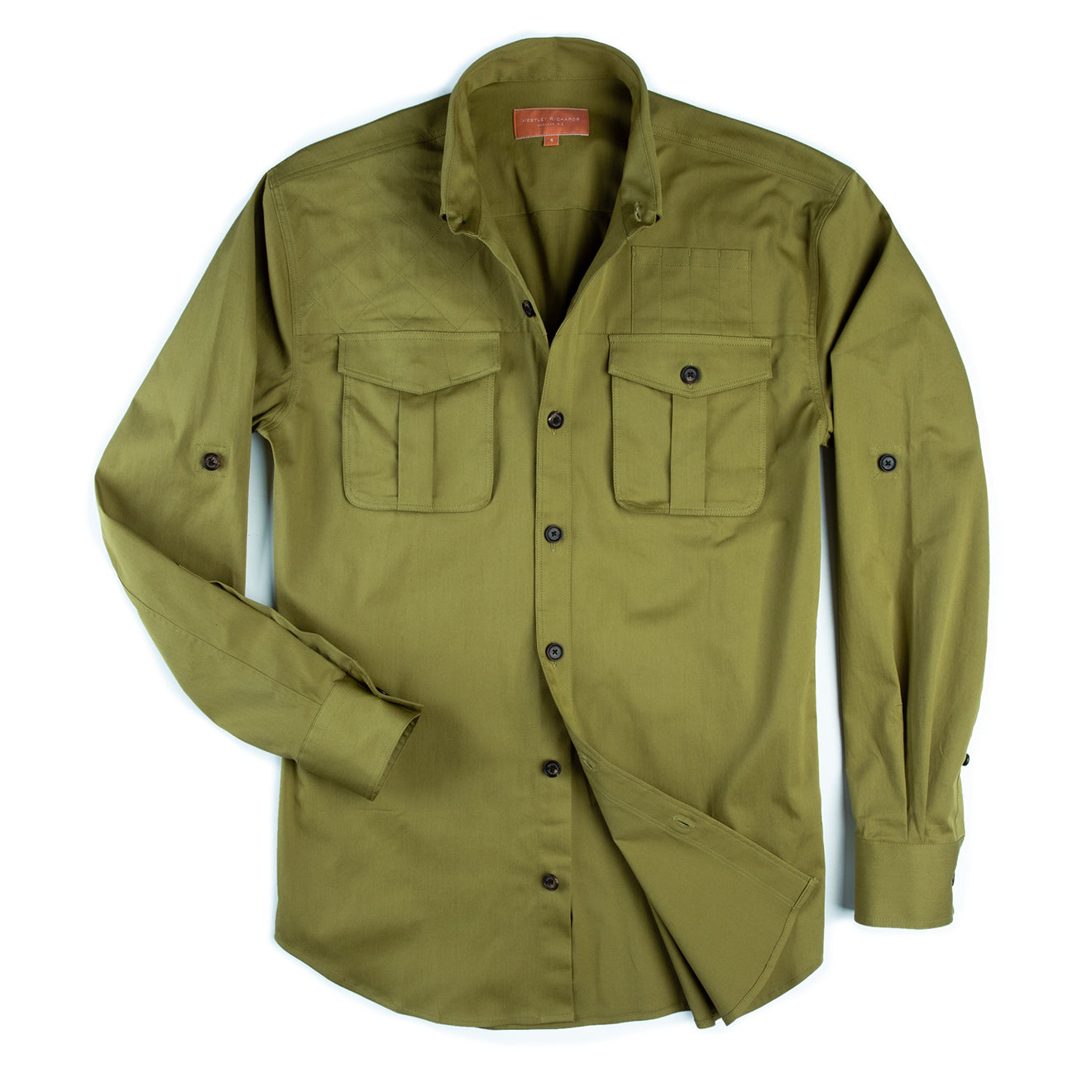 Westley Richards Campaign Shirt Khaki Green - The Sporting Lodge