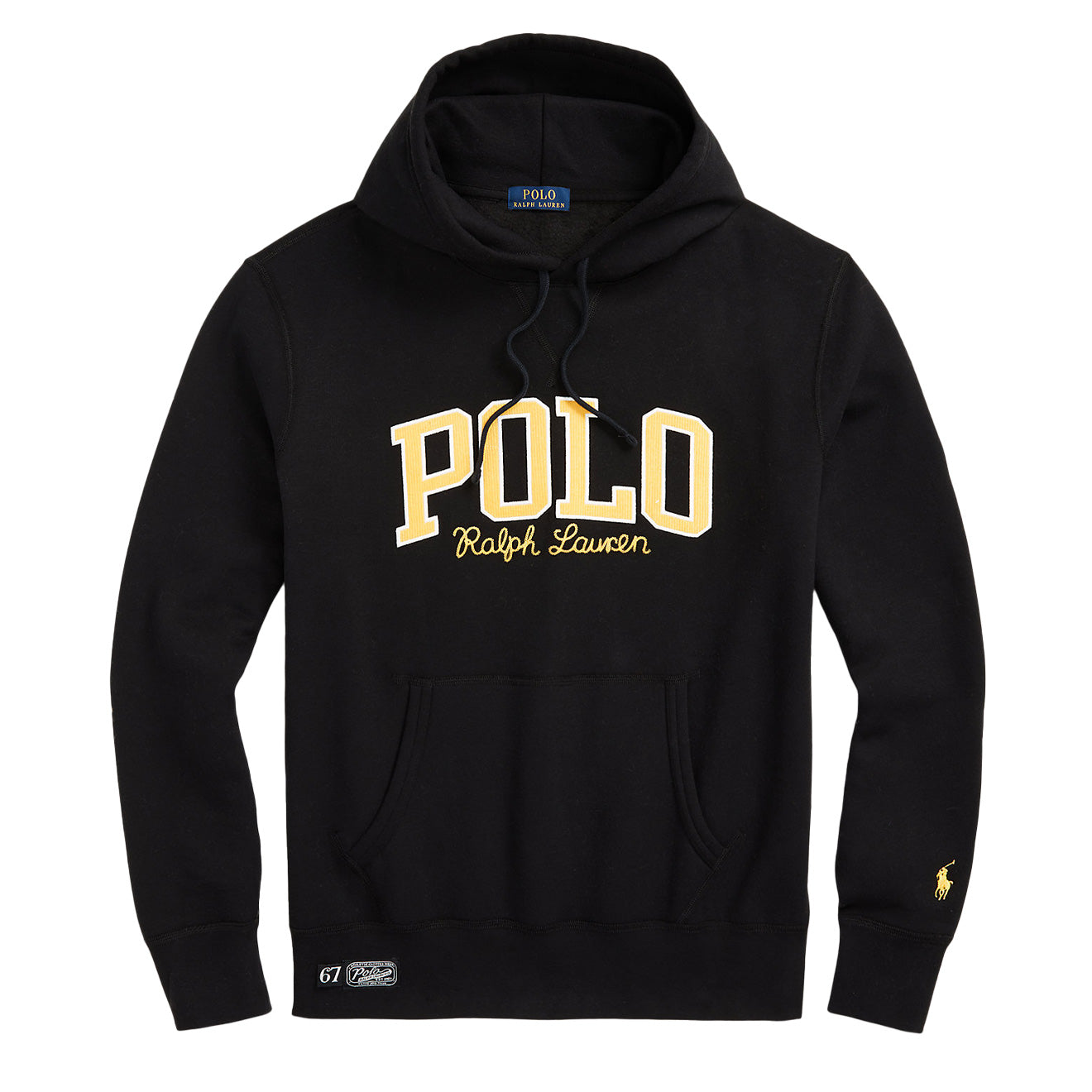 Polo Ralph Lauren The RL Fleece Logo Hoodie Polo Black The Sporting Lodge